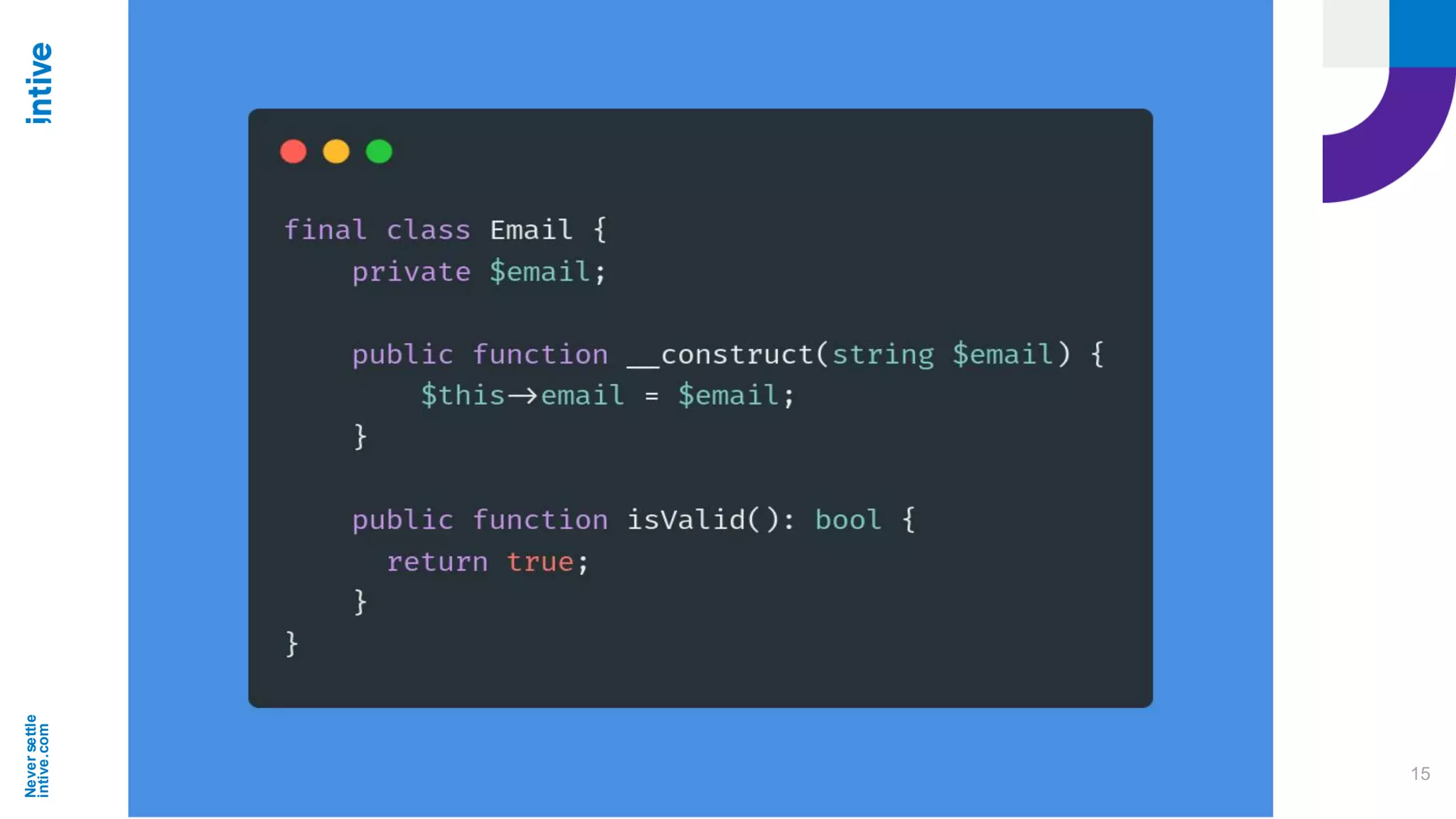 Neversettle
intive.com
15
 