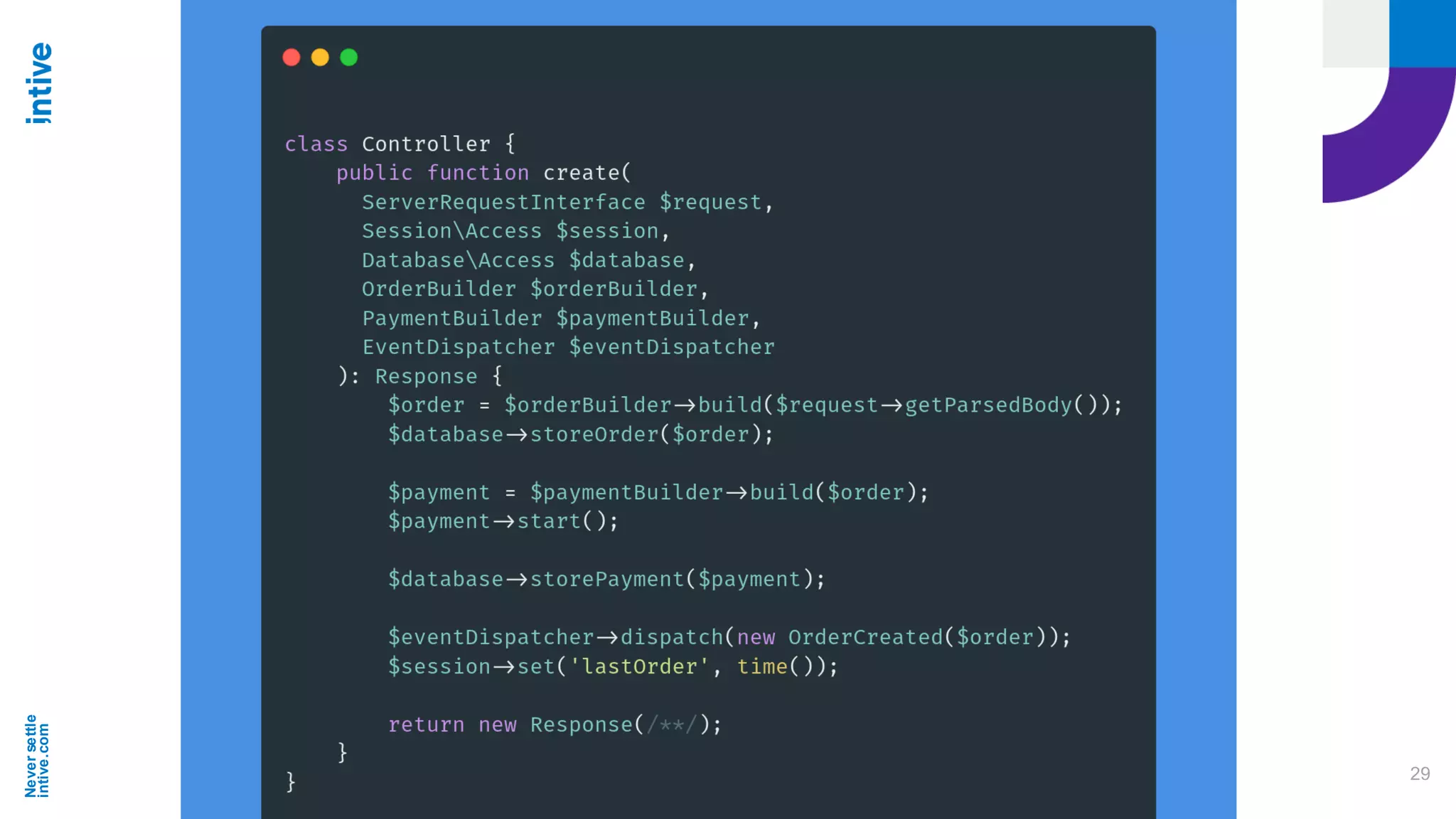 Neversettle
intive.com
29
 