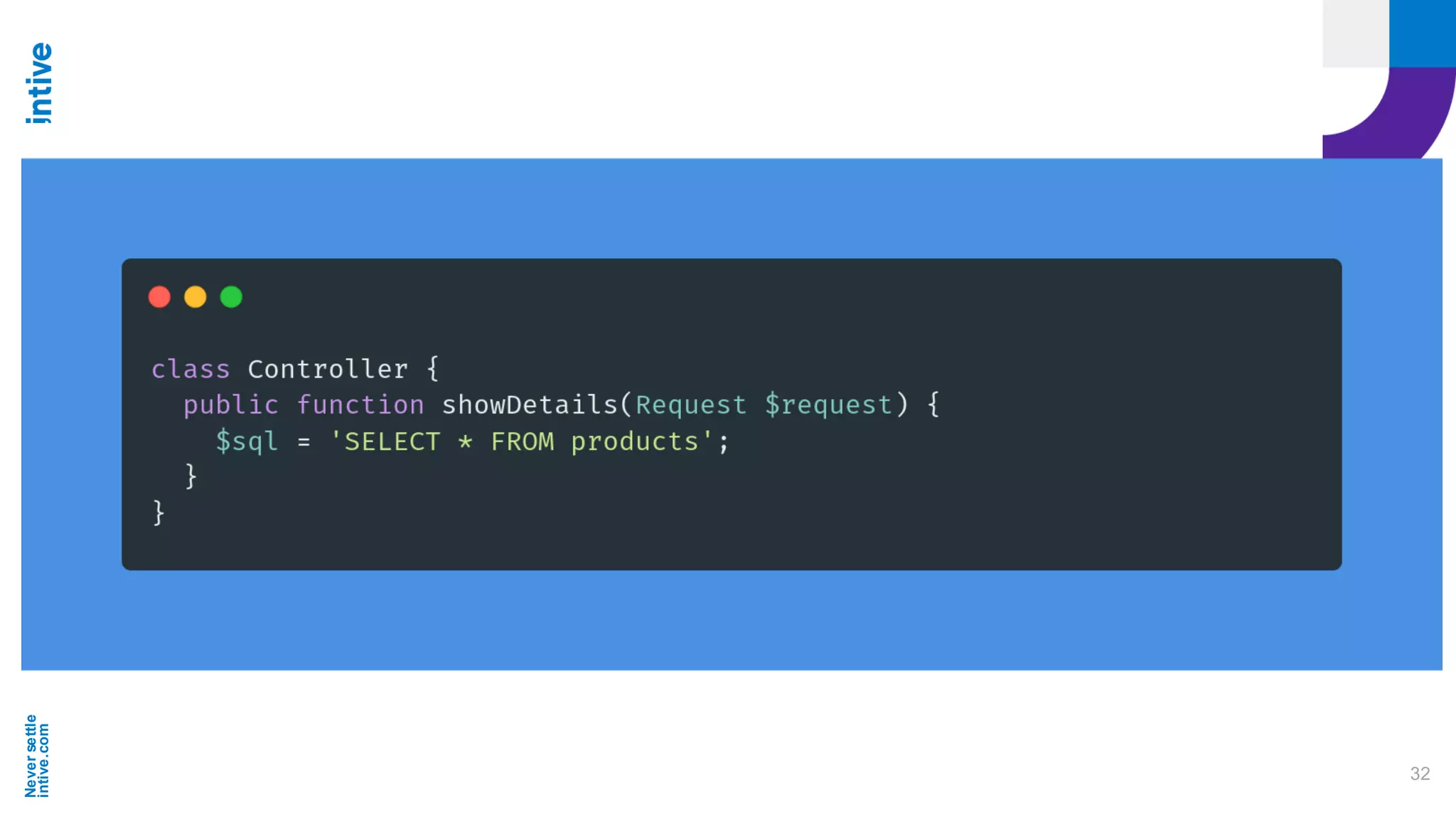 Neversettle
intive.com
32
 