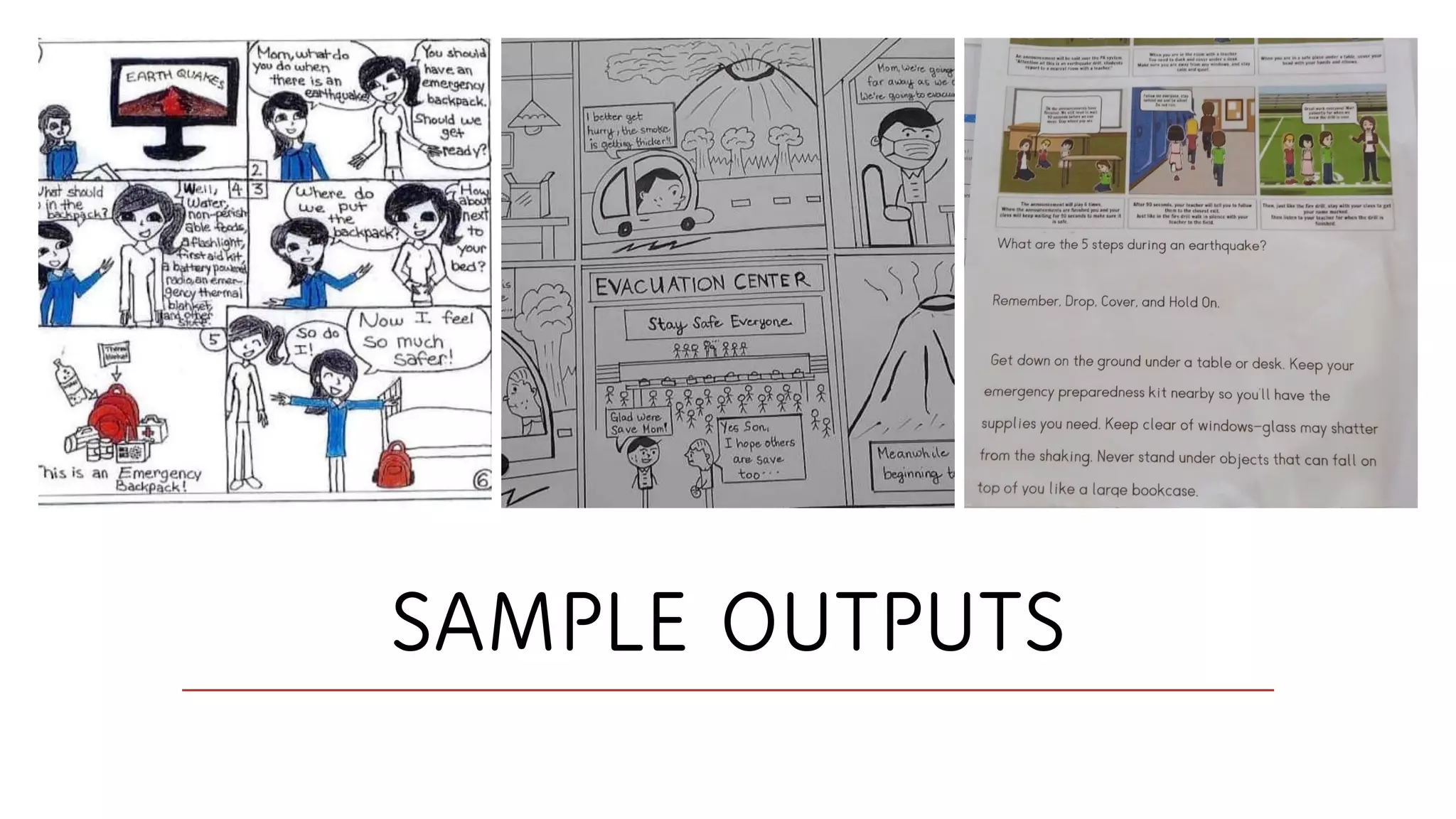 SAMPLE OUTPUTS
 