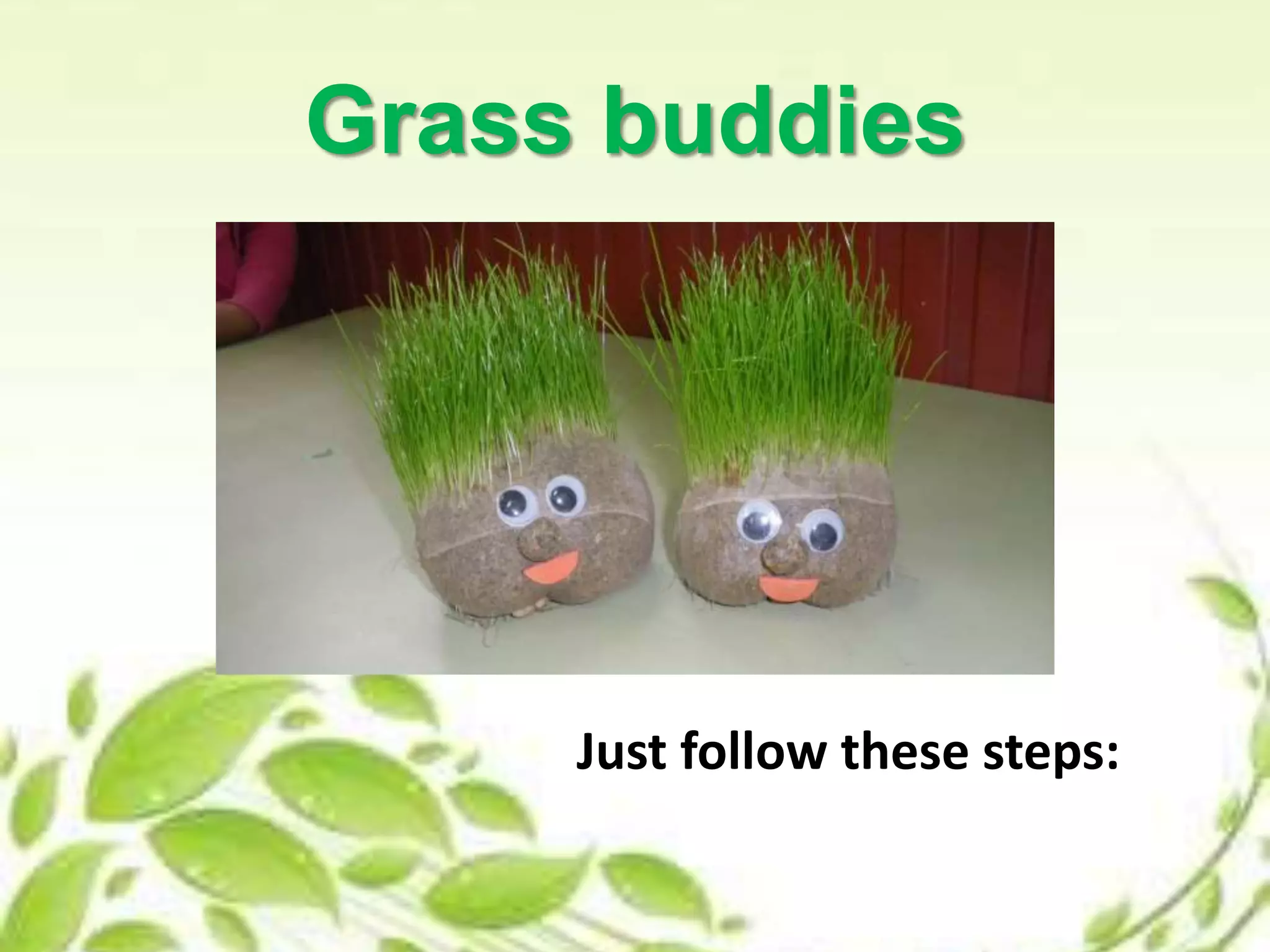 Grass buddies
Just follow these steps: