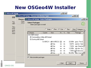 GRASS 6.4.0 News New modules NVIZ  for wxPython: new 