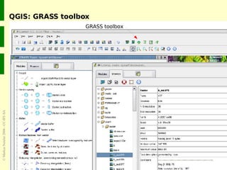 QGIS: GRASS toolbox GRASS toolbox 