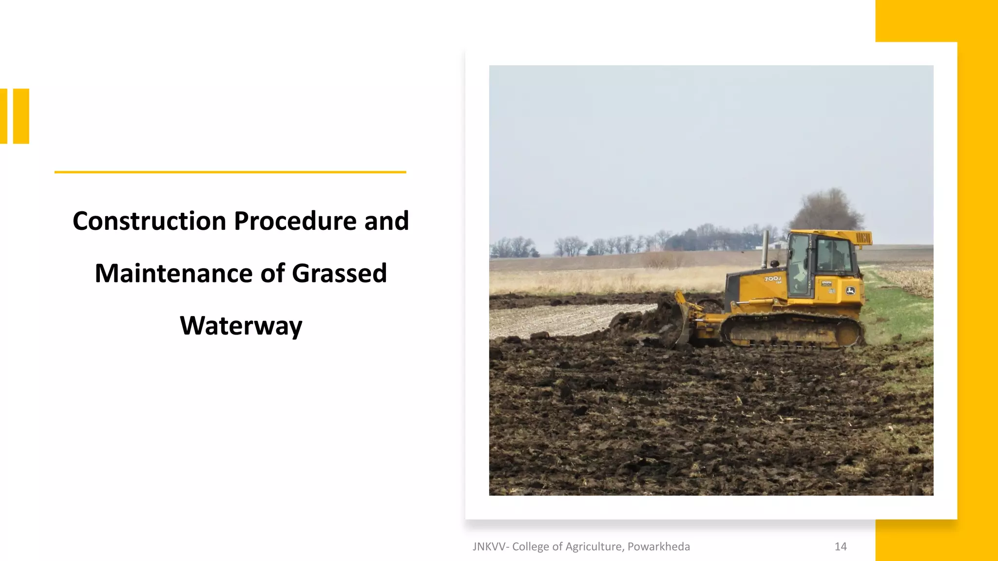 Grassed water ways | PDF