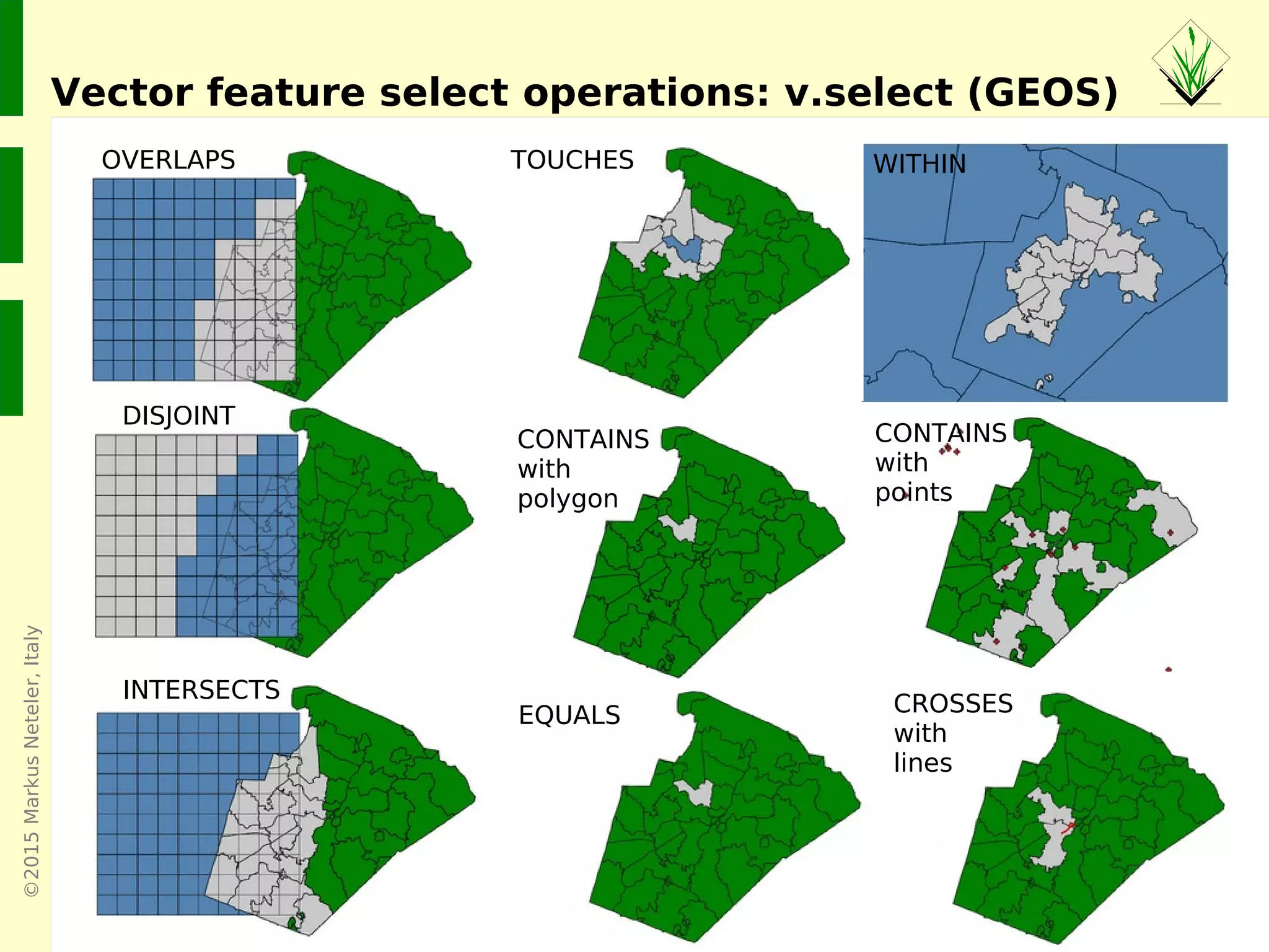 ©2015MarkusNeteler,Italy
Overview: Vector network analysis in GRASS GIS
 
