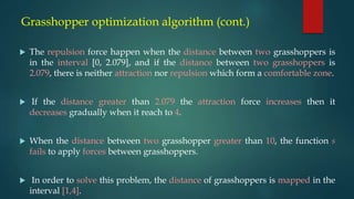 Grasshopper optimization algorithm | PPTX