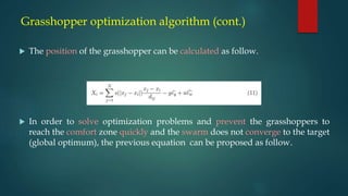 Grasshopper optimization algorithm | PPT