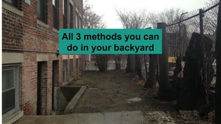 All 3 methods you can
do in your backyard
 