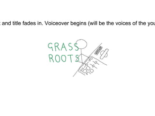 t and title fades in. Voiceover begins (will be the voices of the you
 