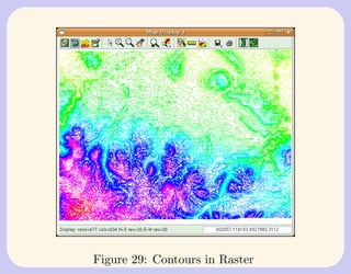 Figure 29: Contours in Raster