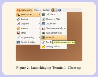 Figure 2: Launchinging Terminal: Close up