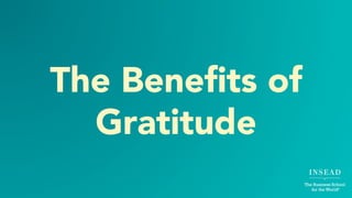 The Power of Gratitude | PDF