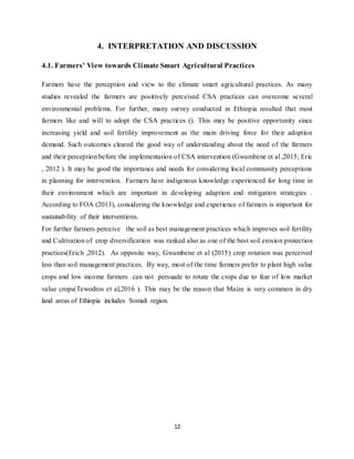 Adoption of climate smart agricultural practices | DOCX