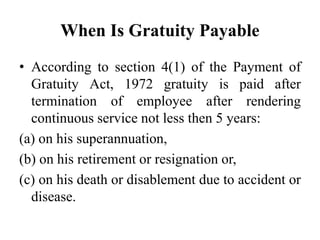 Gratuity act | PPTX