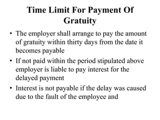 Gratuity act | PPTX