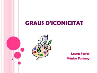 GRAUS D'ICONICITAT Laura Ferrer Mònica Fortuny 