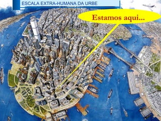 AS INTERFACES PLANETÁRIAS DA URBEESCALA EXTRA-HUMANA DA URBE
Estamos aqui...
 