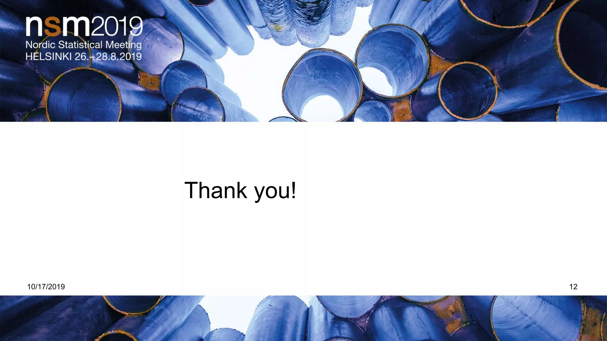 Thank you!
10/17/2019 12
 