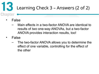 Chapter 13 Two-Factor Analysis of Variance (Introduction to Statistics ...