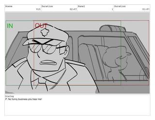 Scene
015
Duration
02:07
Panel
1
Duration
01:07
Dialog
P: No funny business you hear me!
 
