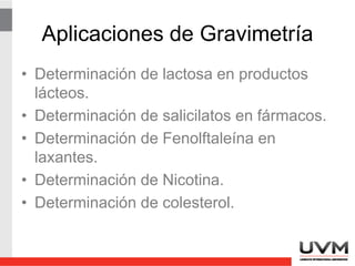 Gravimetría