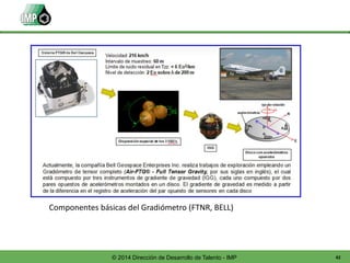 42© 2014 Dirección de Desarrollo de Talento - IMP
Componentes básicas del Gradiómetro (FTNR, BELL)
 