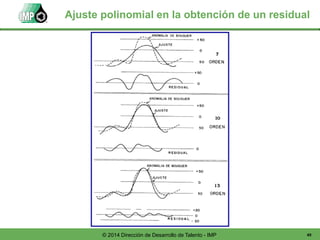 49© 2014 Dirección de Desarrollo de Talento - IMP
Ajuste polinomial en la obtención de un residual
 