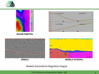87© 2014 Dirección de Desarrollo de Talento - IMP
Modelo Gravimétrico Magnético Integral
 