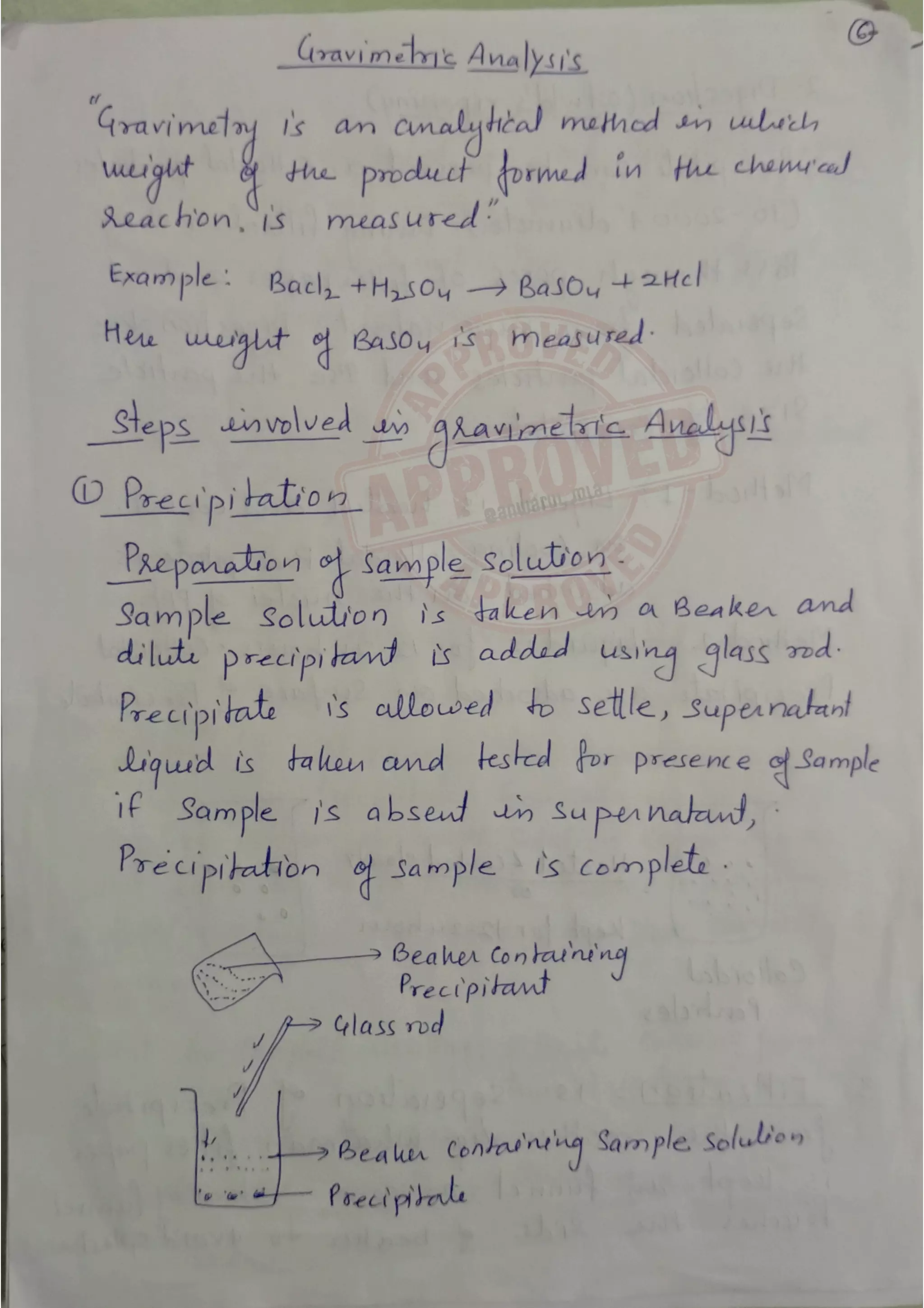 Gravimetric titration Pharmaceutical analysis PDF