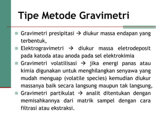Gravimetri: Analisis Kimia Berdasarkan Massa Endapan