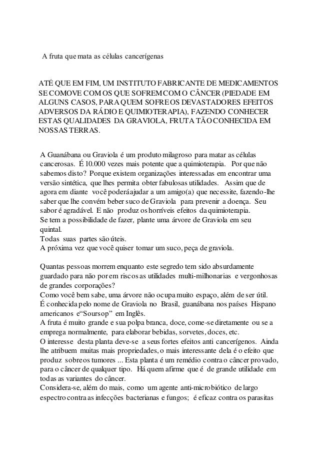 Graviola Cura Cancer