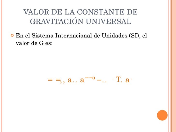 Gravitación universal