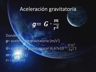 Gravitación universal