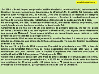 www.fisicaatual.com.brVelocidade linear de translação de um satéliteConsiderando a massa de um planeta representado por M, o raio da órbita representado por R ( distância do satélite ao centro da Terra) e a constante gravitacional representada por G, temos que a essa força gravitacional aplicada no satélite pelo planeta, irá realizar o papel de uma resultante centrípeta, vejamos: FgravA velocidade de translação de um satélite possui um módulo que depende tanto da massa do planeta como do raio de sua órbita.  Ao se tratar do mesmo planeta, é importante saber que quanto mais próximo o satélite estiver, mais alta será a velocidade de translação . 