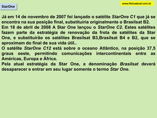 Satélite Rasantewww.fisicaatual.com.brEsse satélite recebe este nome pelo fato de estar junto à superfície da Terra. Desconsiderando todos os efeitos do ar, iremos ter:    mF grav = PRMonde: gS = aceleração da gravidade na superfície da Terra = 10 m/s2           R = raio da Terra = 6,4 x 106 m  A velocidade orbital de um satélite depende da sua altitude em relação à Terra. Quanto mais próximo da Terra, mais rápida a velocidade orbital precisa ser. A uma altitude de 200 km, a velocidade orbital exigida está um pouco acima de          27.400 km/h. Para manter uma órbita de 35.786 km acima da Terra, um satélite deve orbitar a uma velocidade de aproximadamente 11.300 km/h. A lua tem uma altitude de aproximadamente 384.400 km, a uma velocidade de quase 3.700 km/h e sua órbita leva 27,322 dias 