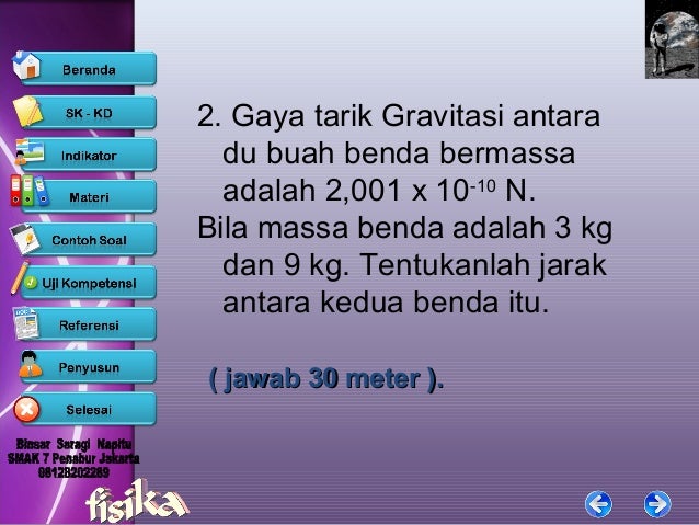 Materi gravitasi kelas 10