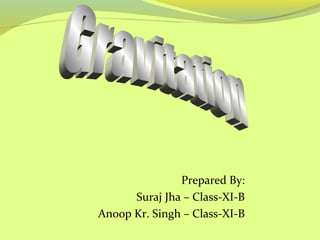 Prepared By:
Suraj Jha – Class-XI-B
Anoop Kr. Singh – Class-XI-B

 