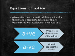 Equations Using Objects Gravitation 1 | PPTX