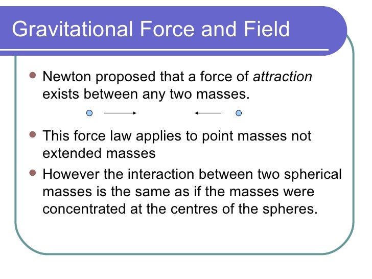 Gravitational Fields
