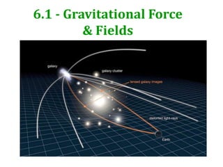 6.1 - Gravitational Force
         & Fields
 