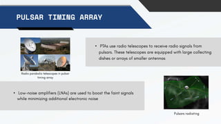 PULSAR TIMING ARRAY
•
•
 