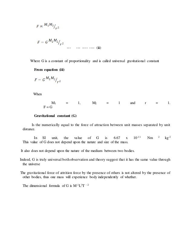 Gravitation Motion