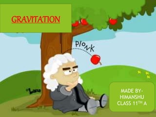 GRAVITATION
MADE BY-
HIMANSHU
CLASS 11TH A
 