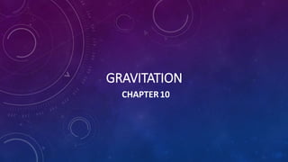 GRAVITATION
CHAPTER10
 