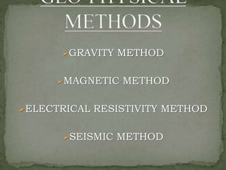 Gravity and magmetic method | PPTX