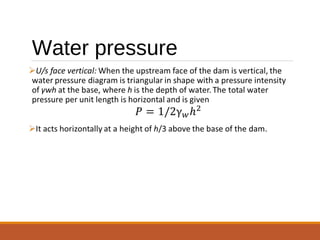 Water pressure
 