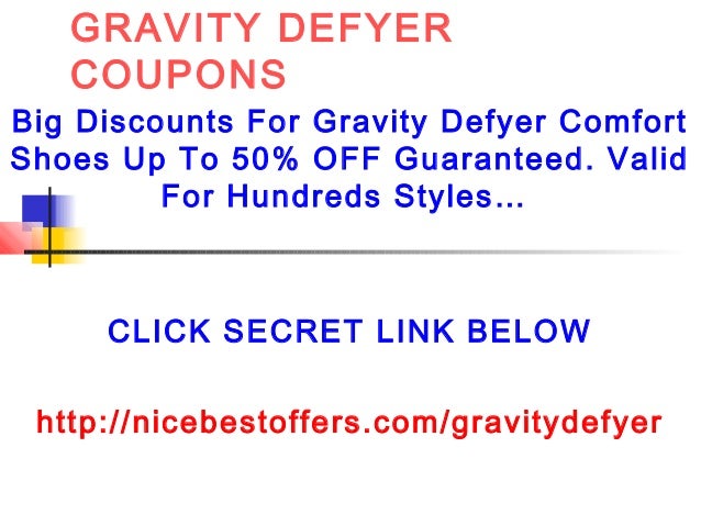Gravity defyer coupons code promo code discount code 2013
