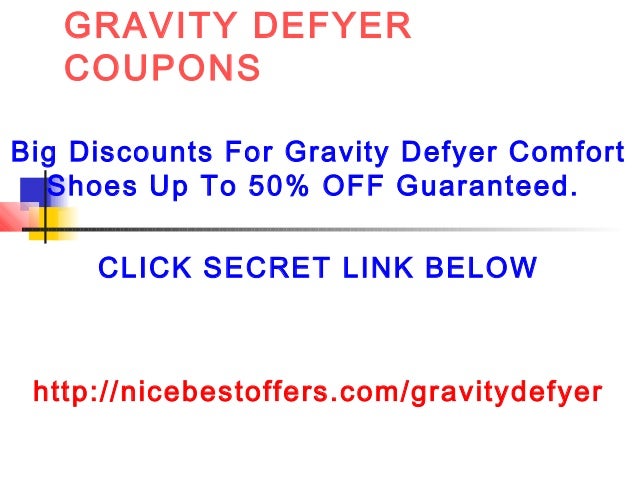 Gravity defyer coupons code promo code discount code 2013