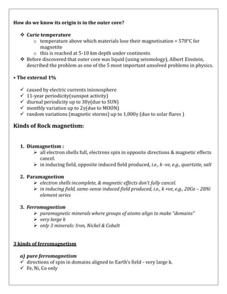 Gravity & magnetic methods in geology | PDF