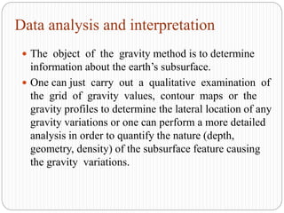 Gravity method | PPTX